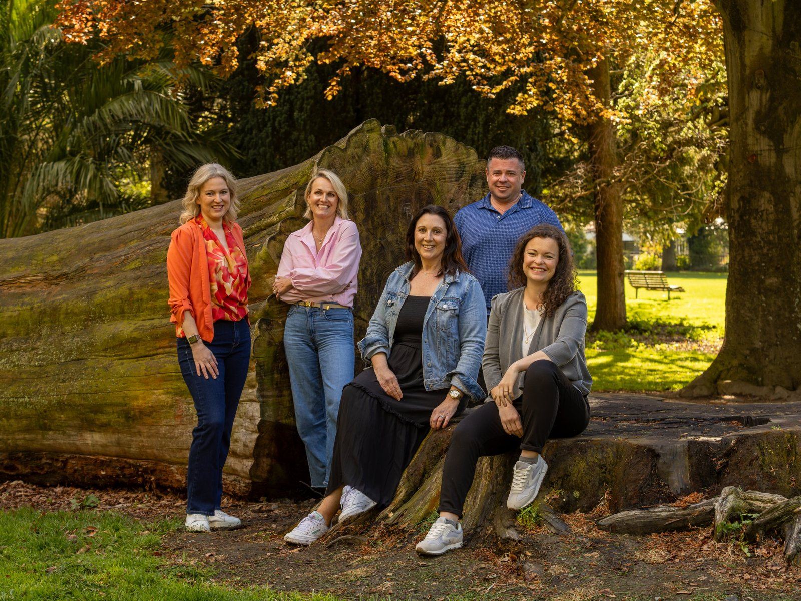 The C i Marketing team, left to right: Elizabeth Slade, Stephanie Young, Emily Cook, Jahan Pitcorn and Vera Schüller